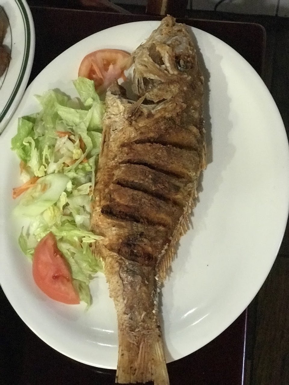 Pescado Rojo Frito Red Snaper